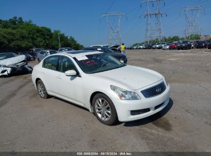 2009 INFINITI G37X White  Gasoline JNKCV61FX9M355668 photo #1