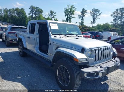 2023 JEEP GLADIATOR OVERLAND 4X4 Silver  Gasoline 1C6HJTFG6PL514036 photo #1