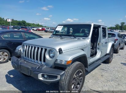 2023 JEEP GLADIATOR OVERLAND 4X4 Silver  Gasoline 1C6HJTFG6PL514036 photo #3