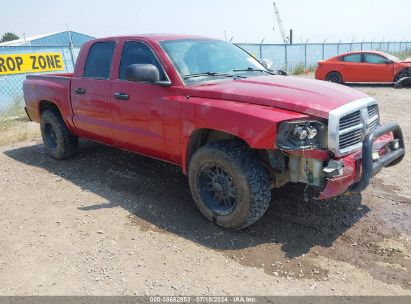 2007 DODGE DAKOTA SLT Red  Flexible Fuel 1D7HW48P37S215936 photo #1