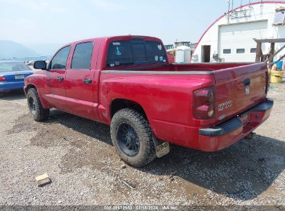 2007 DODGE DAKOTA SLT Red  Flexible Fuel 1D7HW48P37S215936 photo #4