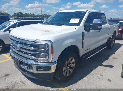 2023 FORD F-250 LARIAT White  Diesel 1FT8W2BT7PEC49297 photo #3