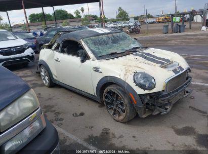 2013 MINI COUPE COOPER S White  Gasoline WMWSX3C50DT466459 photo #1