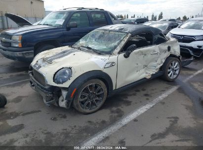 2013 MINI COUPE COOPER S White  Gasoline WMWSX3C50DT466459 photo #3