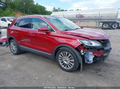 2016 LINCOLN MKC RESERVE Red  Gasoline 5LMCJ3C94GUJ20496 photo #1