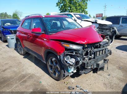 2022 HYUNDAI VENUE SEL Red  Gasoline KMHRC8A38NU174691 photo #1