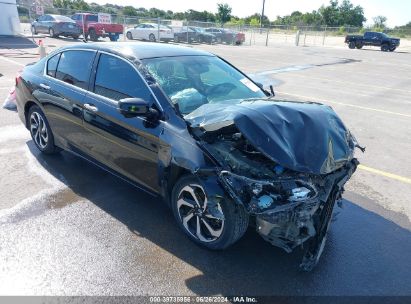 2016 HONDA ACCORD EX-L Black  Gasoline 1HGCR2F87GA101375 photo #1