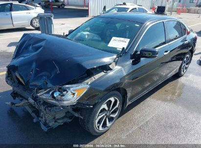 2016 HONDA ACCORD EX-L Black  Gasoline 1HGCR2F87GA101375 photo #3