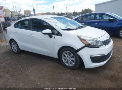 2016 KIA RIO LX White sedan 4d gas KNADM4A36G6625254 photo #1