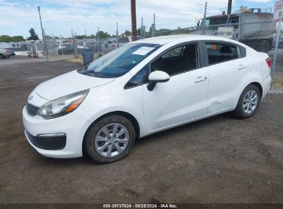 2016 KIA RIO LX White sedan 4d gas KNADM4A36G6625254 photo #3