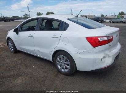 2016 KIA RIO LX White sedan 4d gas KNADM4A36G6625254 photo #4