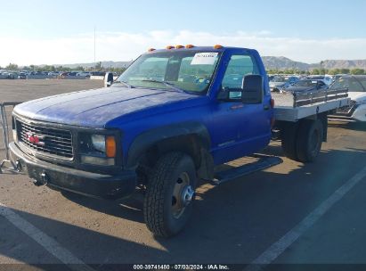 1999 GMC SIERRA 3500 SL Blue  Gasoline 1GDJK34J9XF031091 photo #3