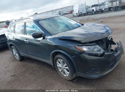 2016 NISSAN ROGUE SV Black  Gasoline KNMAT2MV0GP674762 photo #1