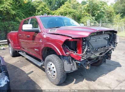 2022 RAM 3500 LARAMIE MEGA CAB 4X4 6'4 BOX Maroon  Diesel 3C63RRML5NG308920 photo #1