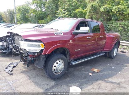 2022 RAM 3500 LARAMIE MEGA CAB 4X4 6'4 BOX Maroon  Diesel 3C63RRML5NG308920 photo #3