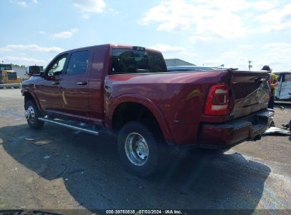 2022 RAM 3500 LARAMIE MEGA CAB 4X4 6'4 BOX Maroon  Diesel 3C63RRML5NG308920 photo #4