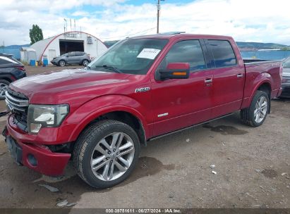 2013 FORD F-150 LIMITED Burgundy  Gasoline 1FTFW1ET8DFA19996 photo #3