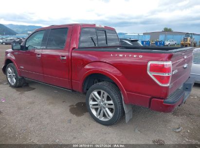 2013 FORD F-150 LIMITED Burgundy  Gasoline 1FTFW1ET8DFA19996 photo #4