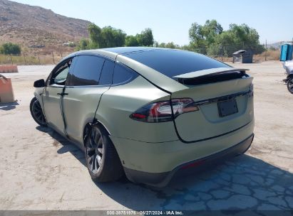 2022 TESLA MODEL X PLAID TRI MOTOR ALL-WHEEL DRIVE Green  Electric 7SAXCBE66NF352882 photo #4