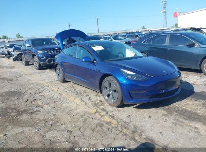 2023 TESLA MODEL 3 REAR-WHEEL DRIVE Blue  Electric 5YJ3E1EA5PF638472 photo #1