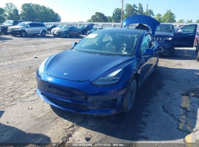 2023 TESLA MODEL 3 REAR-WHEEL DRIVE Blue  Electric 5YJ3E1EA5PF638472 photo #3