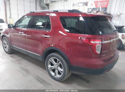 2015 FORD EXPLORER LIMITED Red  Gasoline 1FM5K8F85FGA40713 photo #4