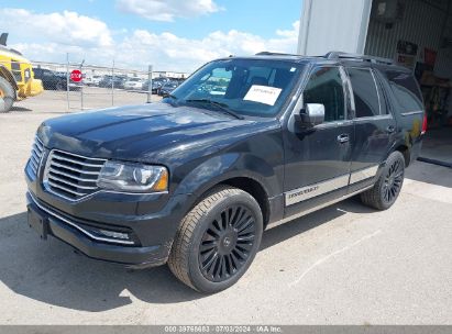 2015 LINCOLN NAVIGATOR Black  Gasoline 5LMJJ2JTXFEJ00701 photo #3