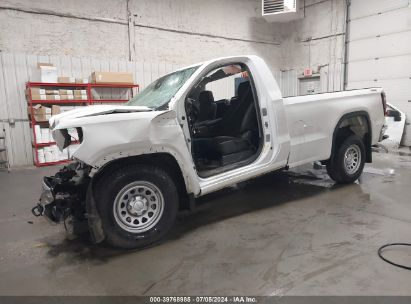 2022 GMC SIERRA 1500 4WD REGULAR CAB LONG BOX PRO White  Gasoline 3GTNUAEKXNG519277 photo #3