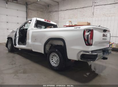 2022 GMC SIERRA 1500 4WD REGULAR CAB LONG BOX PRO White  Gasoline 3GTNUAEKXNG519277 photo #4