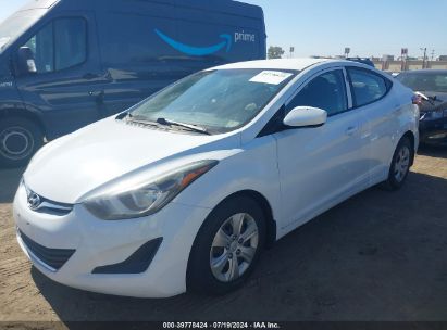 2016 HYUNDAI ELANTRA SE White  Gasoline 5NPDH4AE8GH757365 photo #3