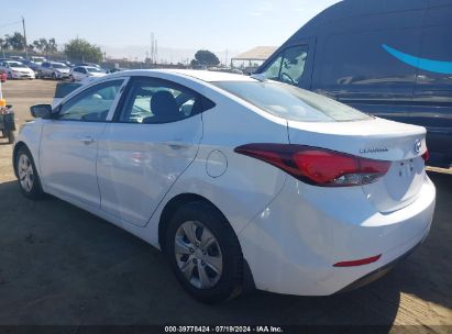 2016 HYUNDAI ELANTRA SE White  Gasoline 5NPDH4AE8GH757365 photo #4