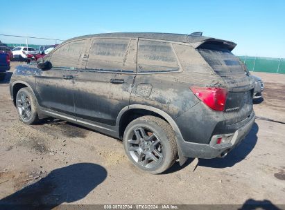 2023 HONDA PASSPORT AWD EX-L Black  Gasoline 5FNYF8H5XPB004634 photo #4