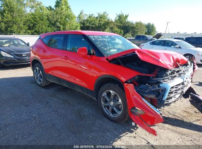 2023 CHEVROLET BLAZER FWD 2LT Red  Gasoline 3GNKBCR47PS232535 photo #1