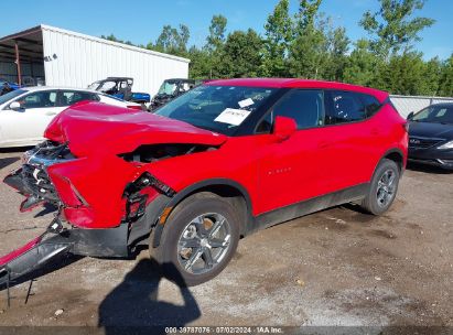 2023 CHEVROLET BLAZER FWD 2LT Red  Gasoline 3GNKBCR47PS232535 photo #3