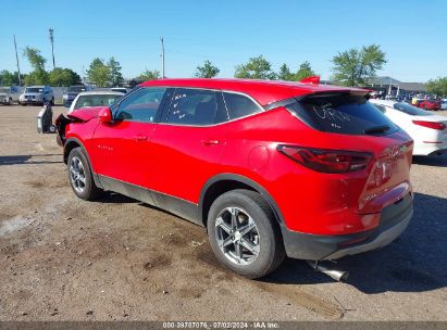 2023 CHEVROLET BLAZER FWD 2LT Red  Gasoline 3GNKBCR47PS232535 photo #4