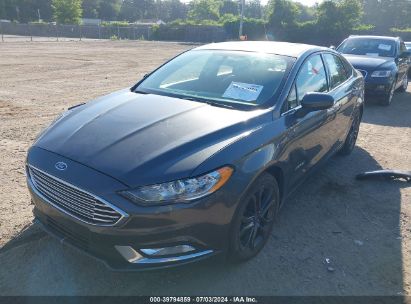 2018 FORD FUSION HYBRID SE Gray  Hybrid 3FA6P0LUXJR127852 photo #3