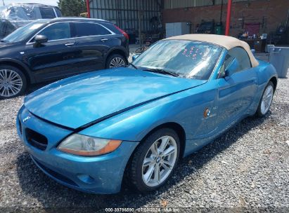 2004 BMW Z4 3.0I Blue  Gasoline 4USBT53504LU06881 photo #3