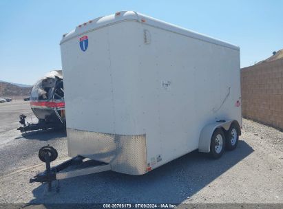 2018 INTERSTATE WEST CORP ENCLOSED TRAILER White  Other 4RALS1427JK067402 photo #3