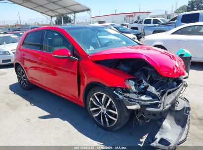 2016 VOLKSWAGEN GOLF TSI SE 4-DOOR Red  Gasoline 3VW217AUXGM041272 photo #1