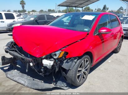 2016 VOLKSWAGEN GOLF TSI SE 4-DOOR Red  Gasoline 3VW217AUXGM041272 photo #3