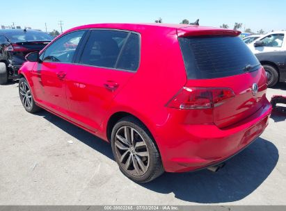 2016 VOLKSWAGEN GOLF TSI SE 4-DOOR Red  Gasoline 3VW217AUXGM041272 photo #4