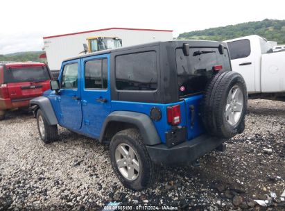 2015 JEEP WRANGLER UNLIMITED SPORT Blue  Flexible Fuel 1C4BJWDG0FL627434 photo #4