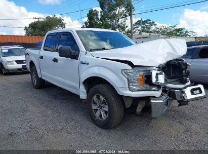 2019 FORD F-150 XLT White  Gasoline 1FTEW1E51KKC05087 photo #1