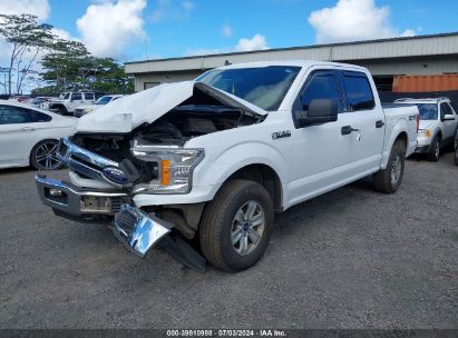 2019 FORD F-150 XLT White  Gasoline 1FTEW1E51KKC05087 photo #3