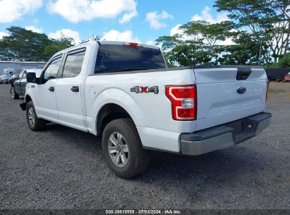 2019 FORD F-150 XLT White  Gasoline 1FTEW1E51KKC05087 photo #4