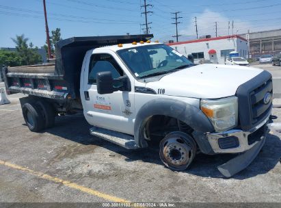 2013 FORD F-550 CHASSIS XL White  Diesel 1FDUF5GT6DEB48218 photo #1