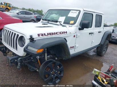 2022 JEEP GLADIATOR RUBICON 4X4 White  Gasoline 1C6JJTBG8NL101250 photo #3