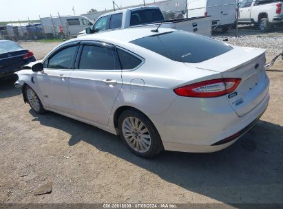 2013 FORD FUSION ENERGI TITANIUM White  Hybrid 3FA6P0SU3DR303405 photo #4