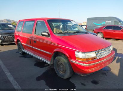 1992 PLYMOUTH VOYAGER SE Red  Gasoline 2P4GH45R0NR773999 photo #1