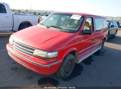 1992 PLYMOUTH VOYAGER SE Red  Gasoline 2P4GH45R0NR773999 photo #3